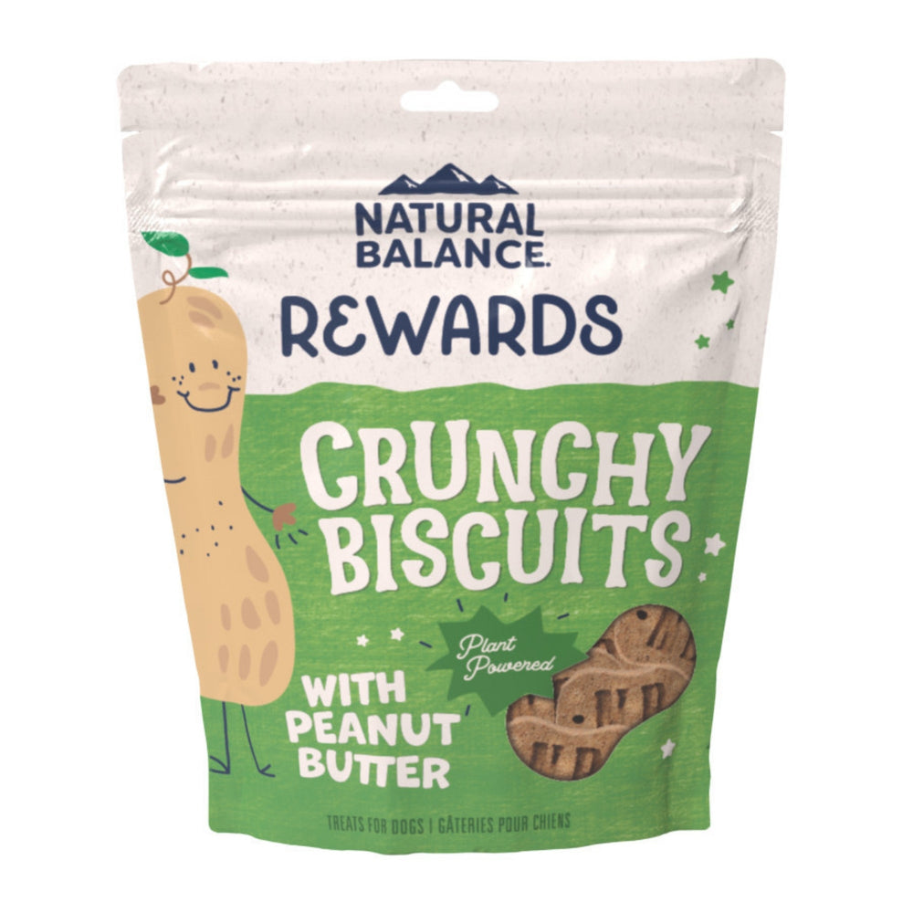 Natural Balance Pet Foods Rewards Crunchy Biscuits Dog Treats Peanut Butter 1ea/14 oz