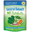 Natural Balance Pet Foods Ultra Platefulls Morsels in Gravy Wet Cat Food Chicken & Giblets in Gravy 24ea/3 oz