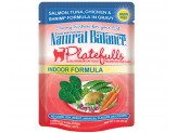 Natural Balance Pet Foods Original Ultra Platefulls Morsels in Gravy Wet Cat Food Pouch Salmon, Tuna, Chicken & Shrimp 3oz