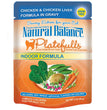 Natural Balance Pet Foods Original Ultra Platefulls Morsels in Gravy Wet Cat Food Pouch Chicken & Chicken Liver 3oz