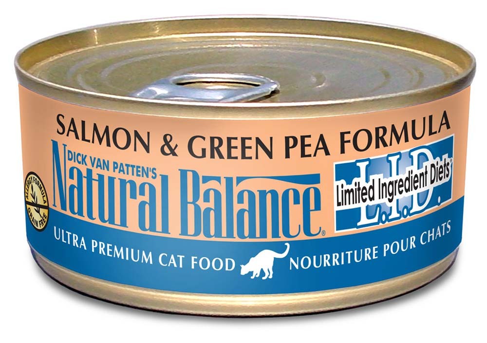 Natural Balance Pet Foods L.I.D. Wet Cat Food Salmon & Green Pea 24ea/5.5 oz