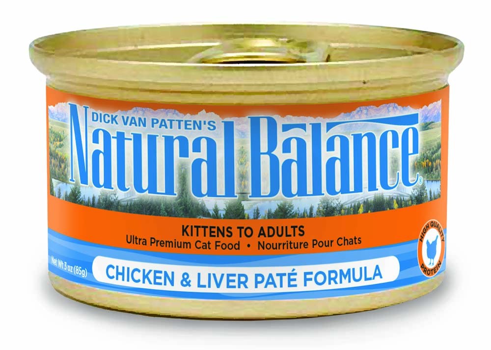 Natural Balance Pet Foods Ultra Premium Wet Cat Food Chicken & Liver Pate 24ea/55 oz for your Pet Cat with Pet Store X!