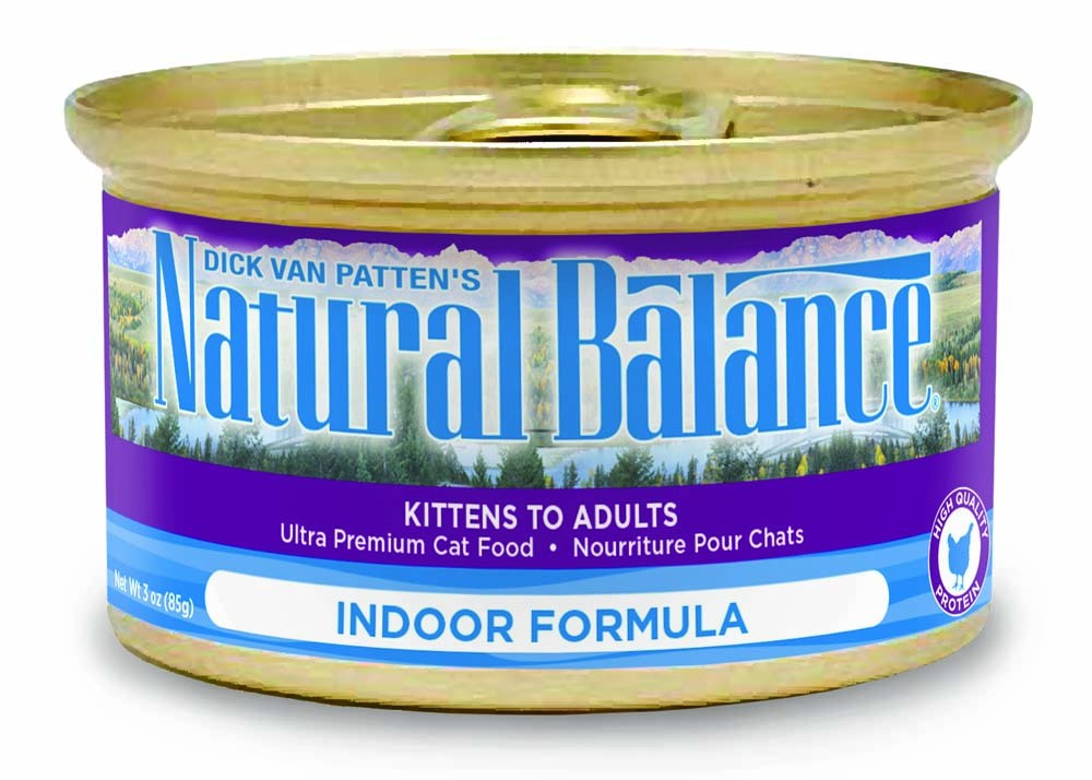 Natural Balance Pet Foods Ultra Premium Indoor Wet Cat Food Chicken 24ea/5.5 oz