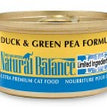 Natural Balance Pet Foods L.I.D. Wet Cat Food Duck & Green Pea 24ea/5.5 oz