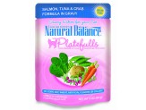 Natural Balance Pet Foods Ultra Platefulls Morsels in Gravy Wet Cat Food Salmon, Tuna & Crab in Gravy 24ea/3 oz