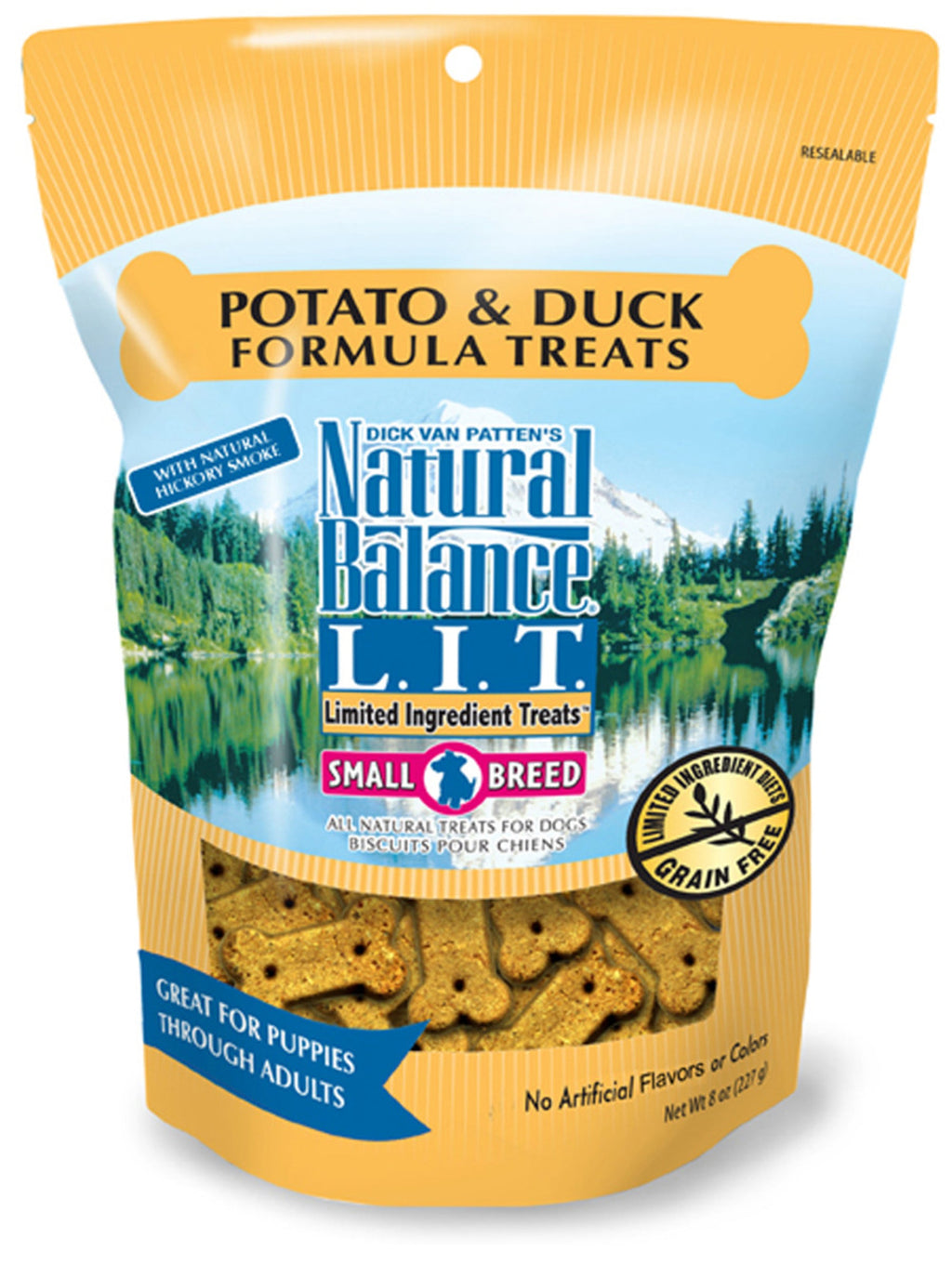 Natural Balance Pet Foods Rewards Bite-Size Crunchy Biscuits Small Breed Dog Treats Duck & Potato 1ea/8 oz for your Pet Dog with Pet Store X!