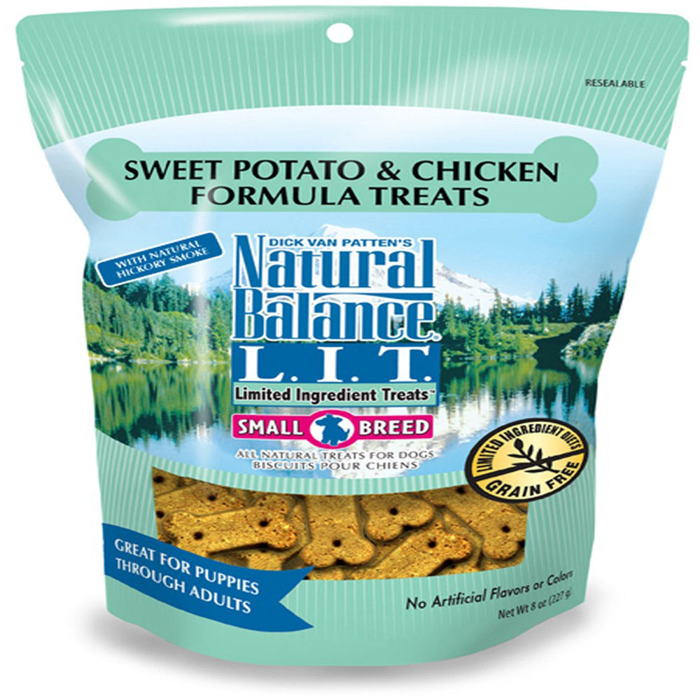 Natural Balance Pet Foods Rewards Bite-Size Crunchy Biscuits Small Breed Dog Treats Chicken & Sweet Potato 1ea/8 oz