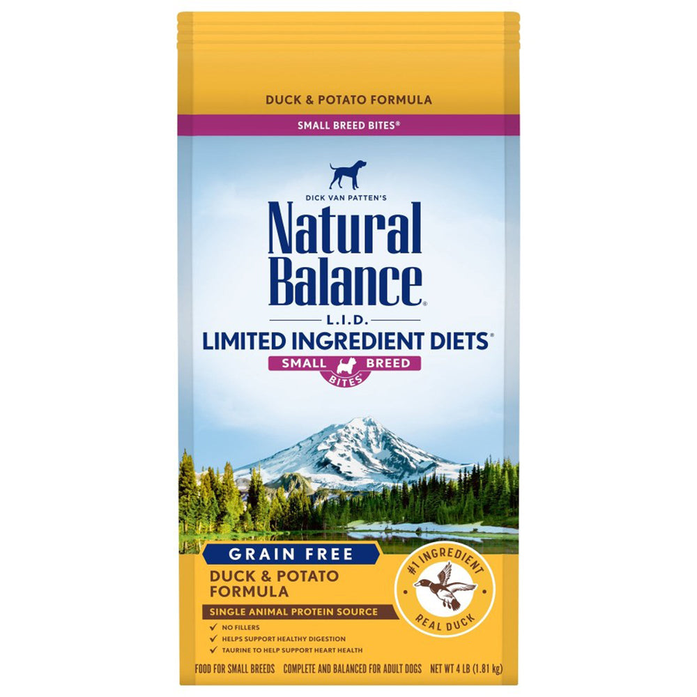 Natural Balance Pet Foods L.I.D. Small Breed Bites Dry Dog Food Duck & Potato 1ea/4 lb