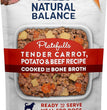 Natural Balance Pet Foods Original Ultra Platefulls Wet Dog Food Pouch Tender Beef & Potato Recipe 9oz