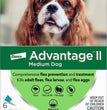 Advantage Ii Dog Meduim Teal 6-Pack for your Pet Dog with Pet Store X.