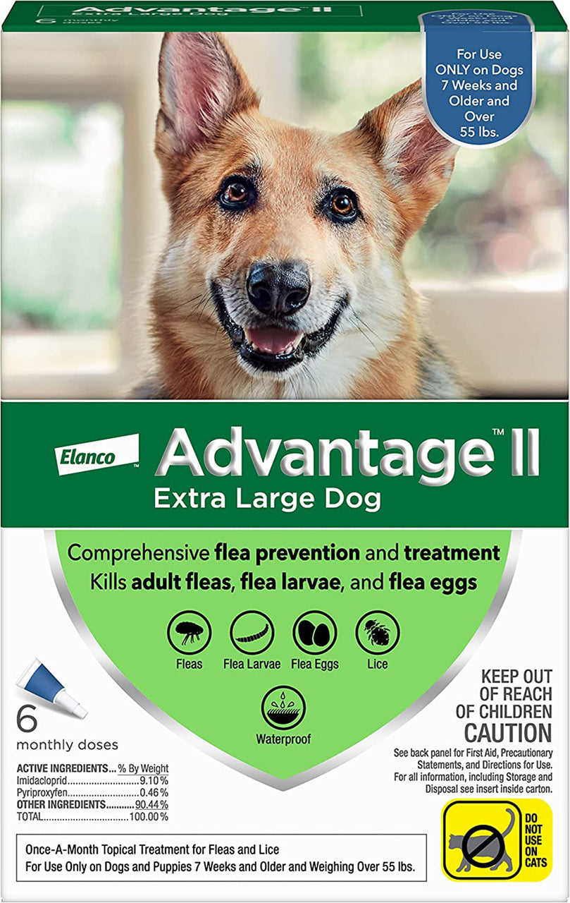 Advantage Ii Dog Extra Large Blue 6-Pack for your Pet Dog with Pet Store X.