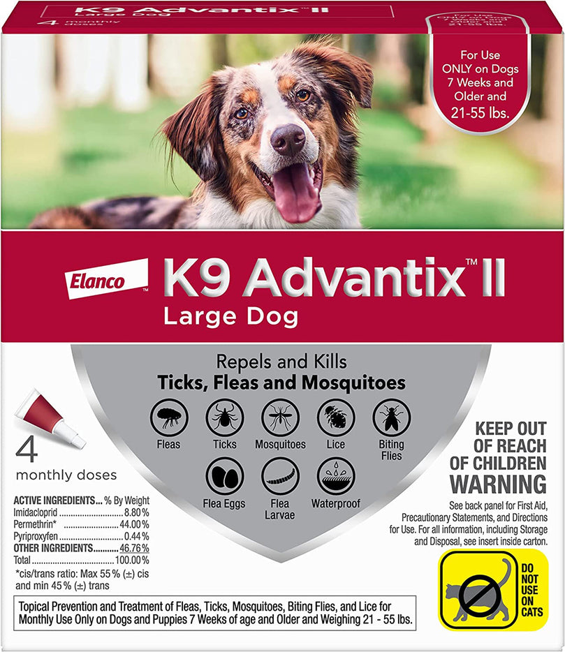 K9 Advantix Ii Dog Large Red 4-Pack (Case of 4) for your Pet Dog with Pet Store X.