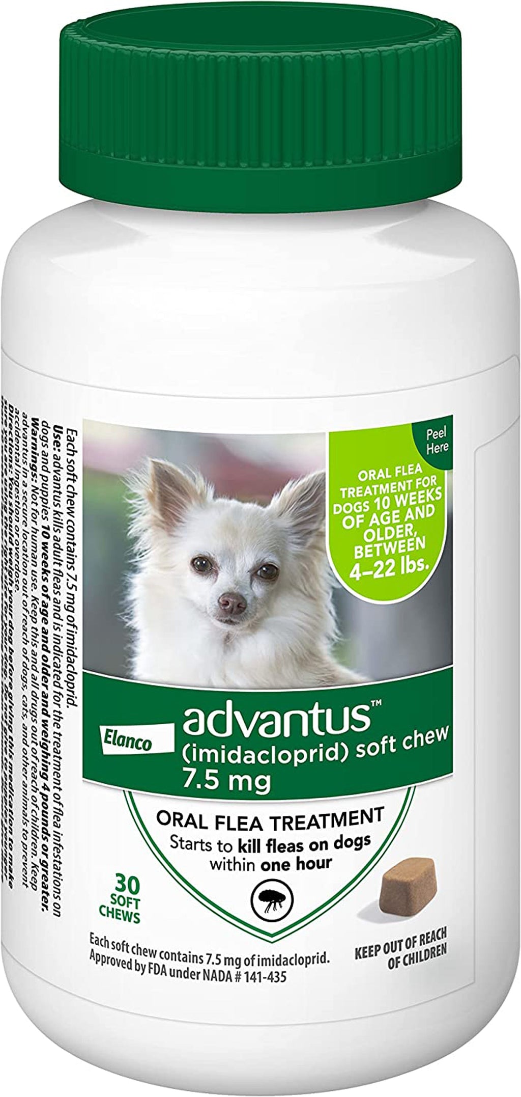 Advantus Dog Small 75Mg Soft Chew 30Ct for your Pet Dog with Pet Store X.