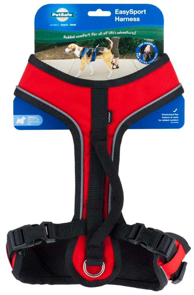 EasySport Comfortable Dog Harness Red 1ea/SM for your Pet Dog with Pet Store X.