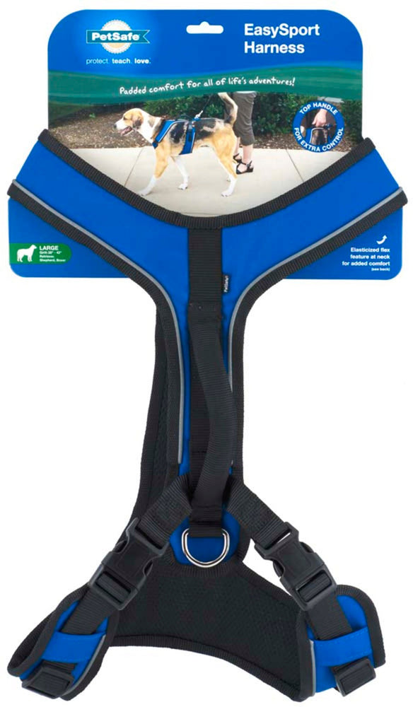 EasySport Comfortable Dog Harness Blue 1ea/LG for your Pet Dog with Pet Store X.