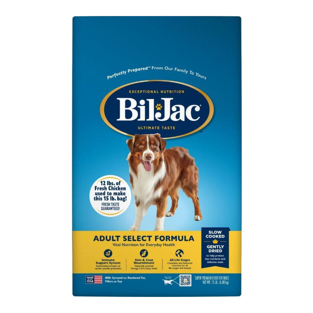 Bil-Jac Select Adult Dog Food Chicken 15Lbs for your Pet Dog with Pet Store X!