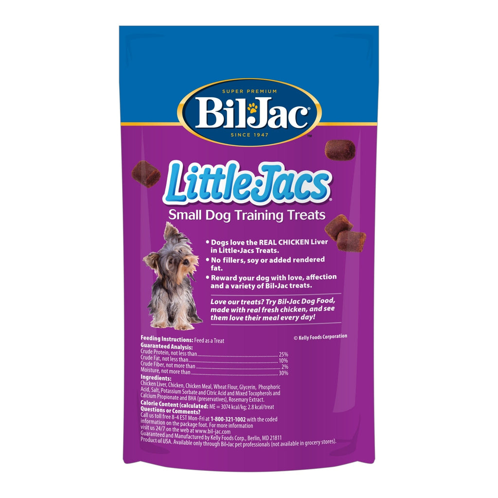 Bil-Jac Little Jacs Soft Training Dog Treats Chicken Liver 4oz. (Case of 10)