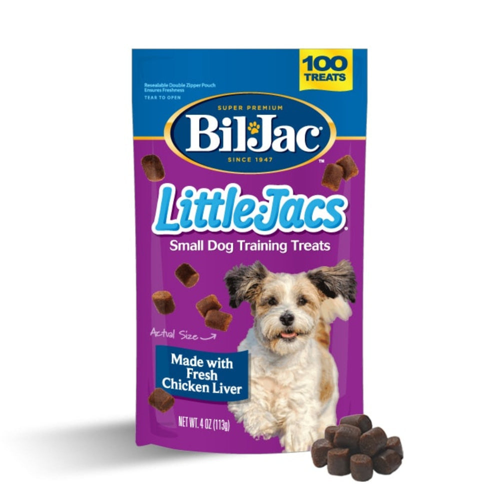 Bil-Jac Little Jacs Soft Training Dog Treats Chicken Liver 4oz (Case of 10) for your Pet Dog with Pet Store X!