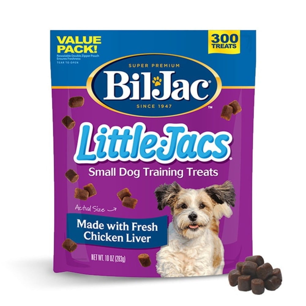 Bil-Jac Little Jacs Soft Training Dog Treats Chicken Liver 10oz. (Case of 8)