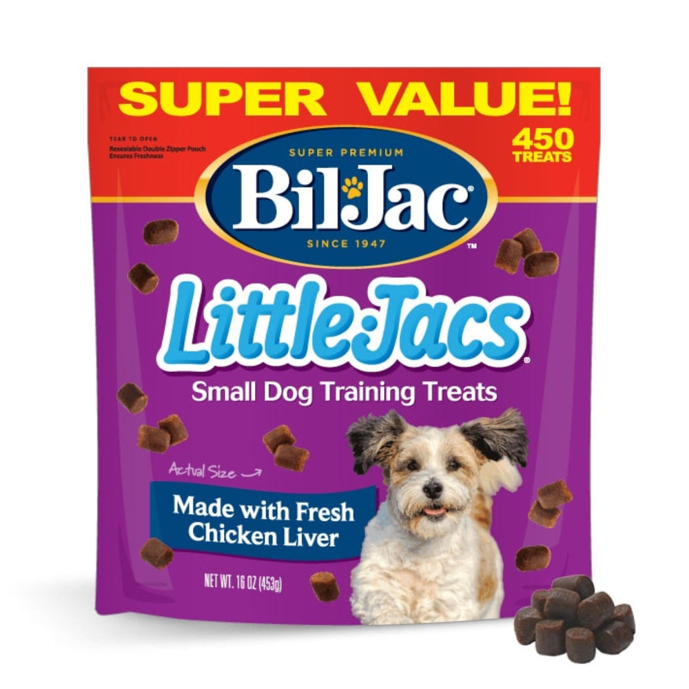 Bil-Jac Little Jacs Soft Training Dog Treats Chicken Liver 16oz (Case of 6) for your Pet Dog with Pet Store X!