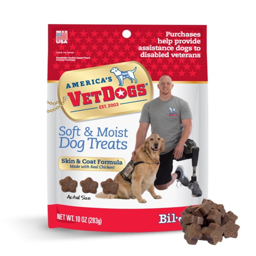 Bil-Jac America's Vet Dogs Soft & Moist Dog Treats Chicken 10oz (Case of 6) for your Pet Dog with Pet Store X!