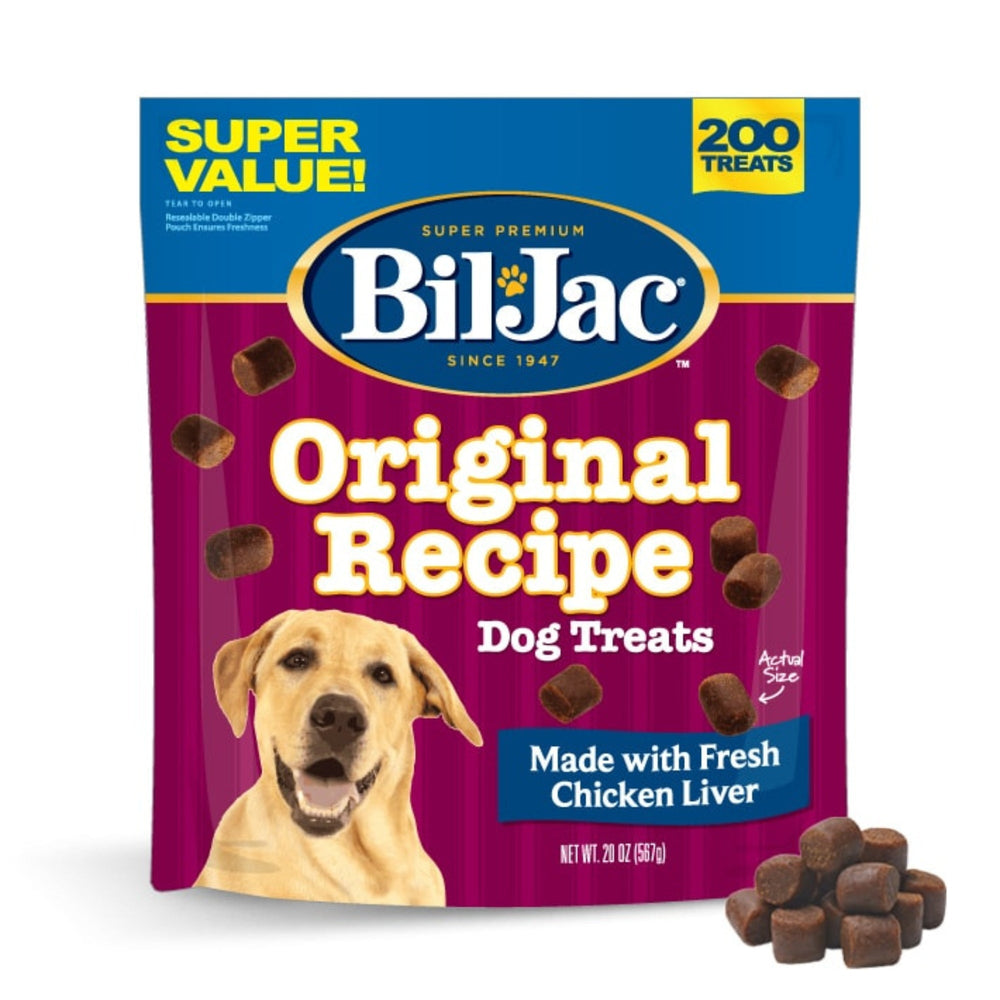 Bil-Jac Original Recipe Dog Treats Chicken Liver 20oz (Case of 6) for your Pet Dog with Pet Store X!