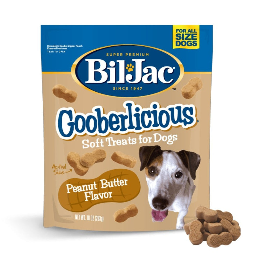 Bil-Jac Gooberlicious Soft Dog Treats Peanut Butter 10oz (Case of 8) for your Pet Dog with Pet Store X!