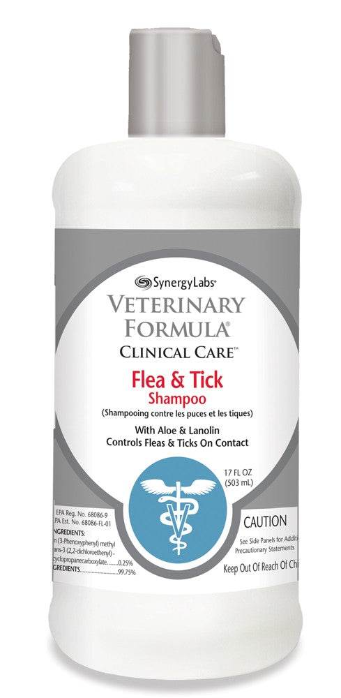 Synergy Labs Flea and Tick Shampoo for Dogs 1ea/16 fl oz