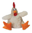 Godog Checkers Sitting Rooster Dog Toy White Large for your Pet Dog with Pet Store X.