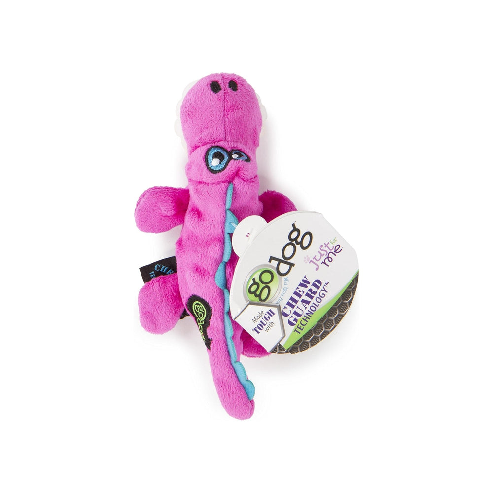 Godog Just For Me Gator Dog Toy Pink Mini for your Pet Dog with Pet Store X.