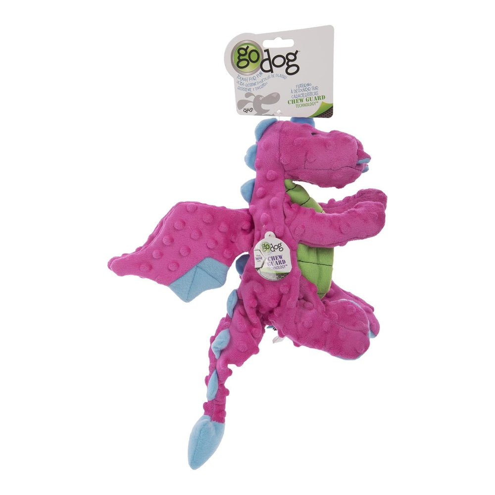 Godog Dragons Dog Toy Pink Large for your Pet Dog with Pet Store X.