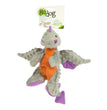 Godog Dragons Durable Plush Squeaker Dog Toy Gray Large