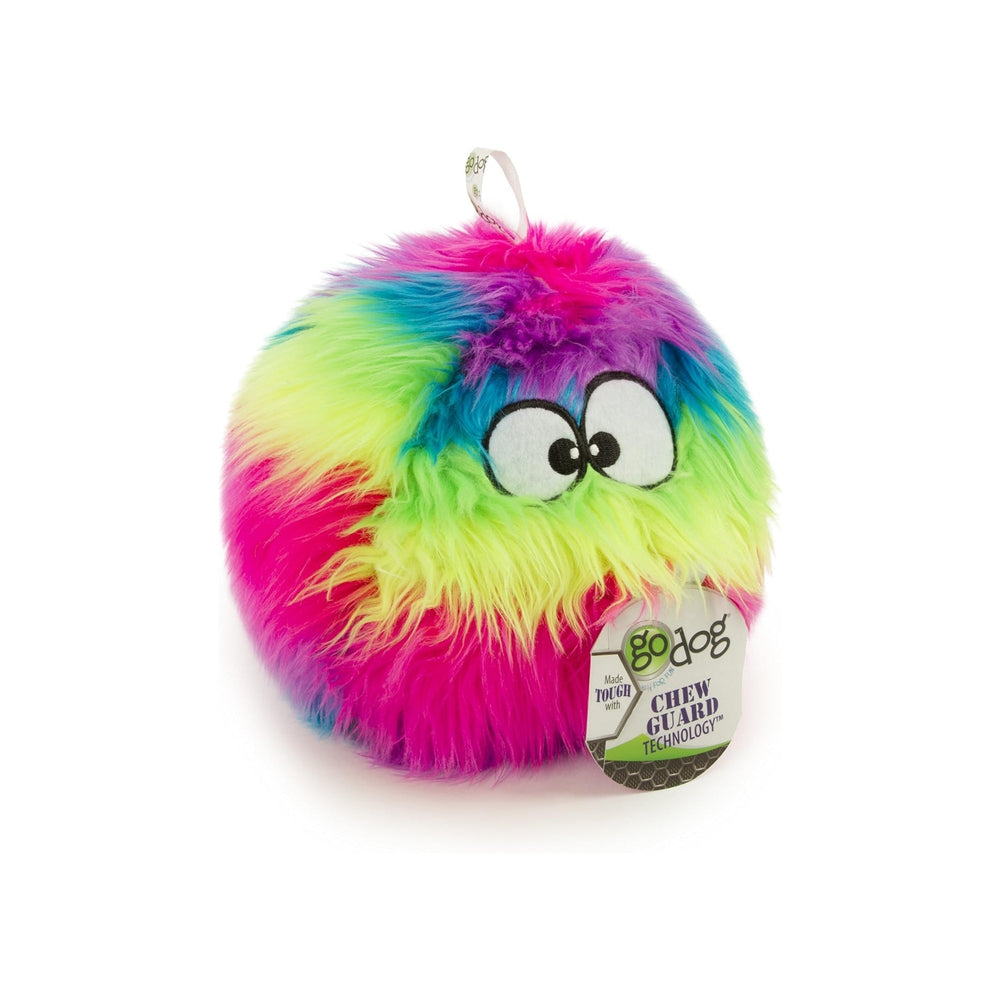 Godog Furballz Dog Toy Rainbow Large