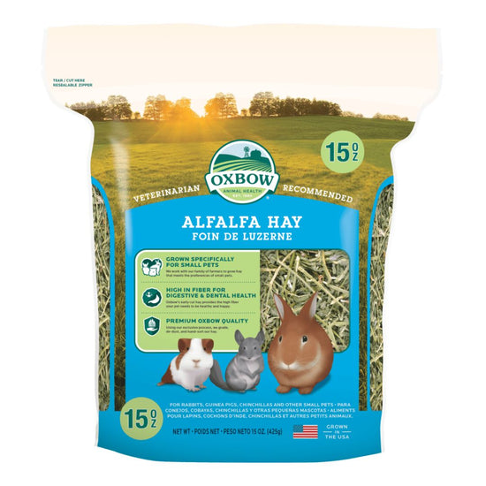 Oxbow Animal Health Alfalfa Hay Small Animal Treat 1ea/15 oz for your Pet Small Animal with Pet Store X.