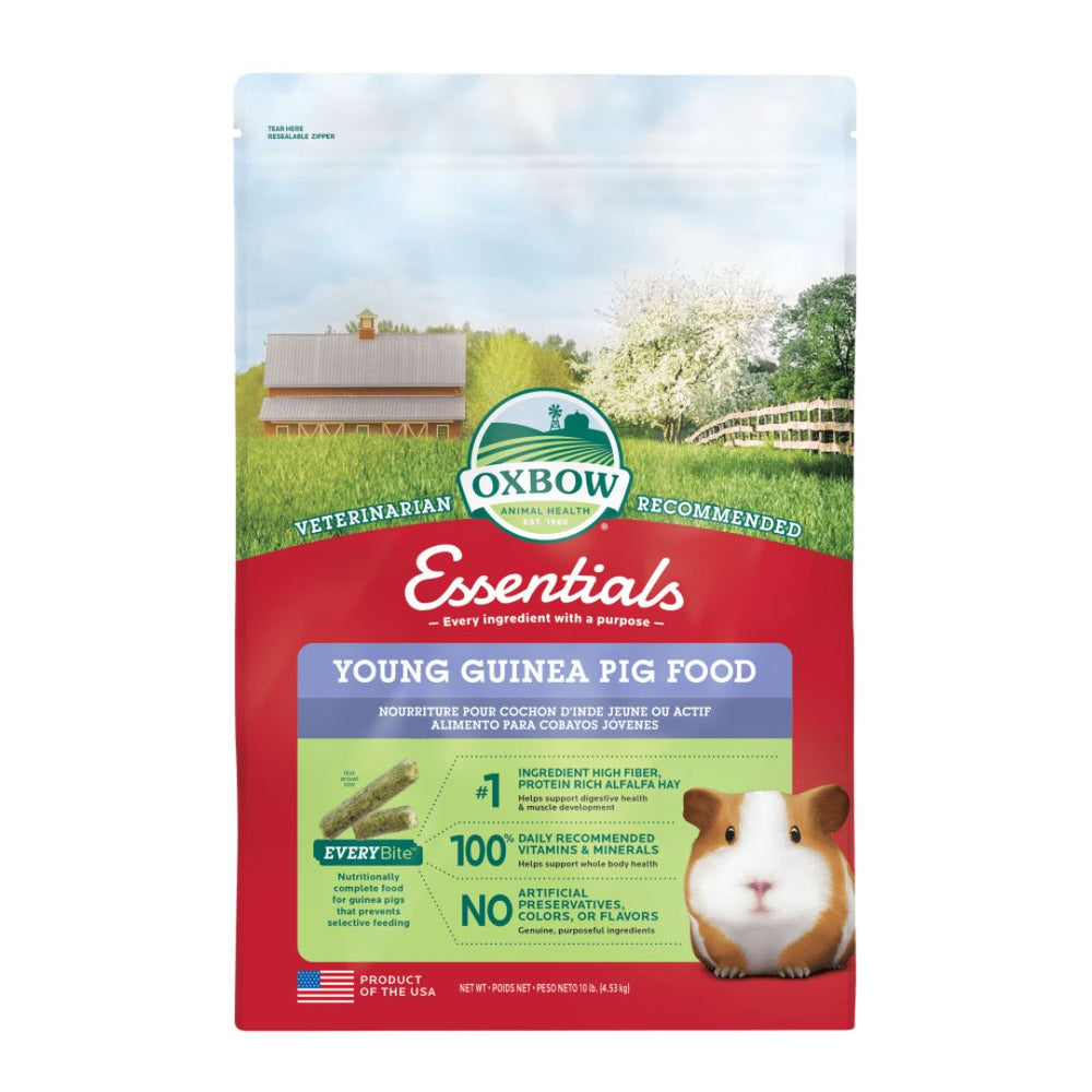 Oxbow Animal Health Essentials Young Guinea Pig Food 1ea/10 lb for your Pet Small Animal with Pet Store X.