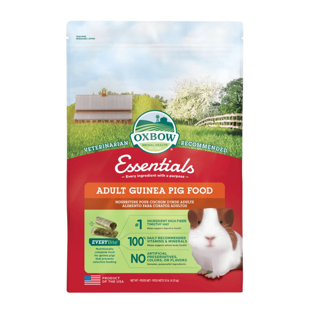 Oxbow Animal Health Essentials Adult Guinea Pig Food 1ea/10 lb for your Pet Small Animal with Pet Store X.