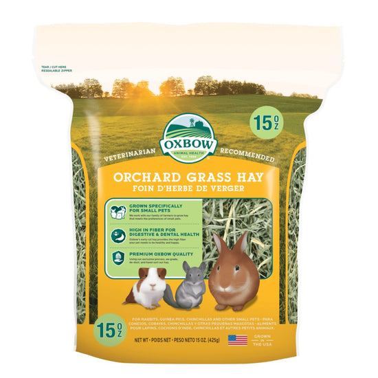 Oxbow Animal Health Orchard Grass Hay 1ea/15 oz for your Pet Small Animal with Pet Store X.