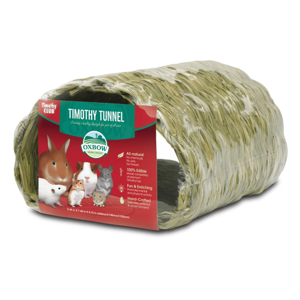 Oxbow Animal Health Timothy CLUB Timothy Hay Small Animal Tunnel Tan 1ea/One Size for your Pet Small Animal with Pet Store X.