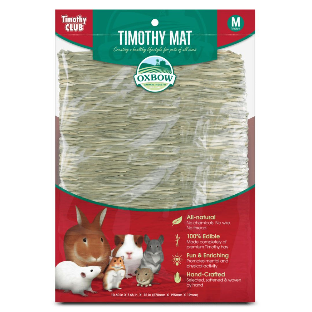 Oxbow Animal Health Timothy CLUB Timothy Hay Small Animal Mat 1ea/MD for your Pet Small Animal with Pet Store X.