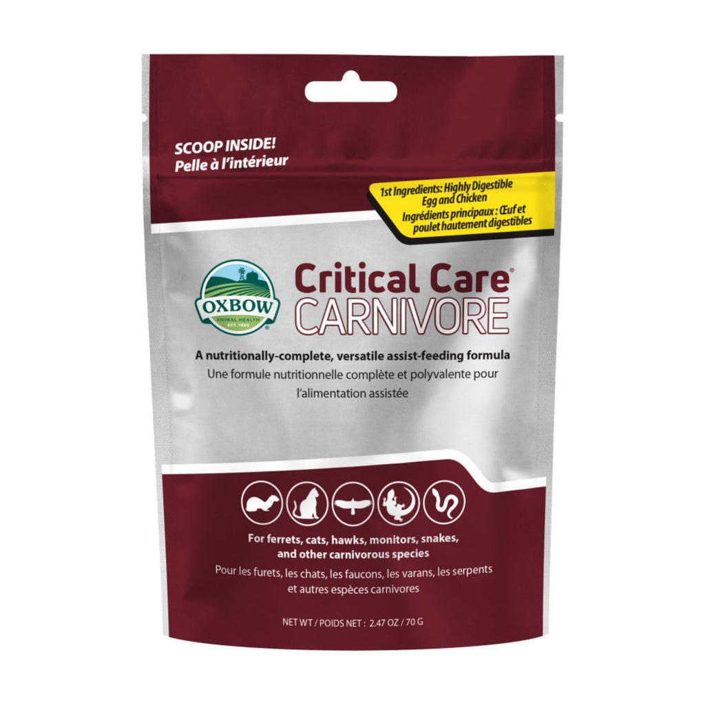 Oxbow Animal Health Critical Care Carnivore Feeding Formula 70g, 1ea/247oz for your Pet Small Animal with Pet Store X.