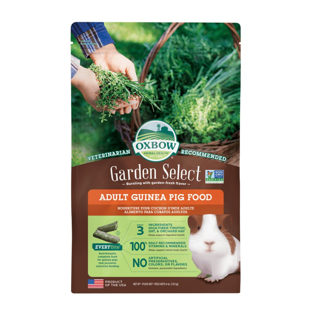 Oxbow Animal Health Garden Select Adult Guinea Pig Food 1ea/4 lb for your Pet Small Animal with Pet Store X.