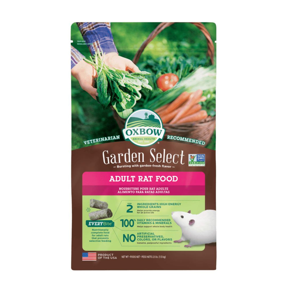 Oxbow Animal Health Garden Select Adult Rat Food 1ea/25 lb for your Pet Small Animal with Pet Store X.