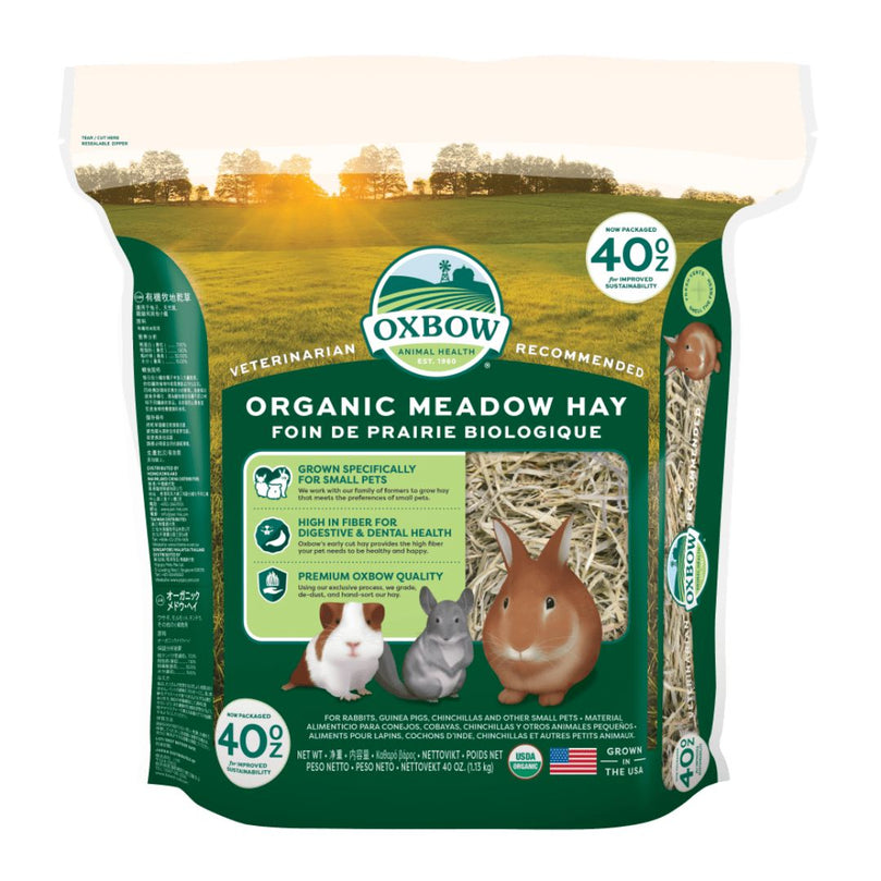 Oxbow Animal Health Organic Meadow Hay Small Animal Treat 1ea/40 oz for your Pet Small Animal with Pet Store X.