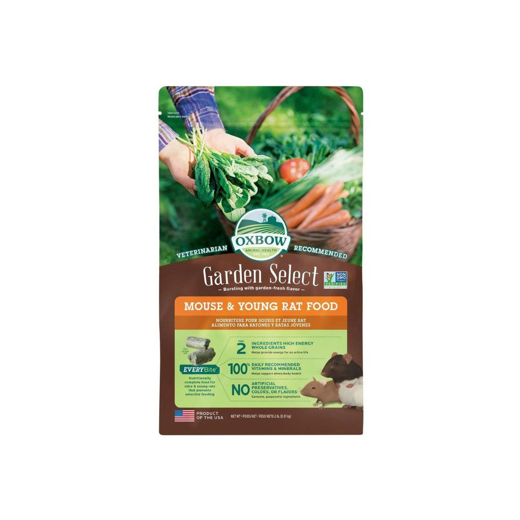 Oxbow Animal Health Garden Select Mouse & Young Rat Food 1ea/2 lb for your Pet Small Animal with Pet Store X.