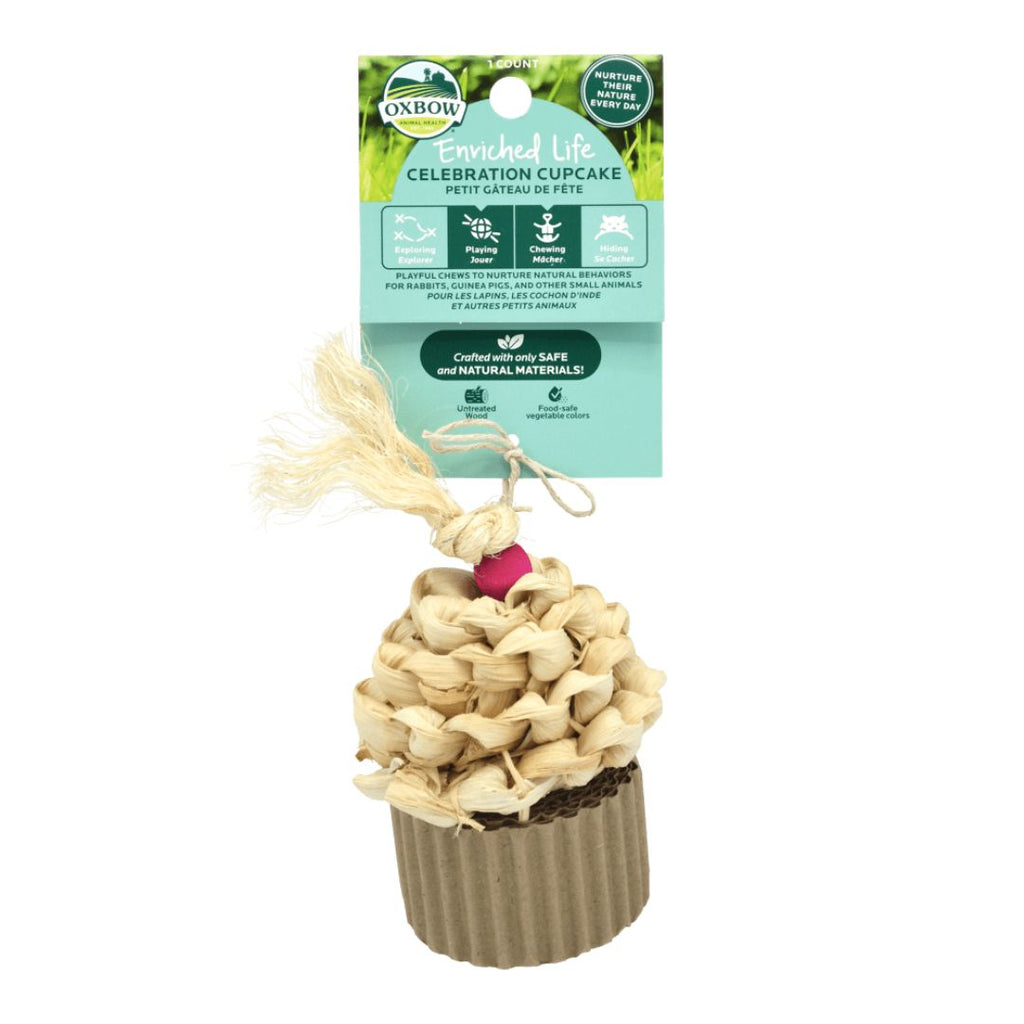 Oxbow Animal Health Enriched Life Celebration Cupcake Small Animal Chew 1ea/One Size for your Pet Small Animal with Pet Store X.