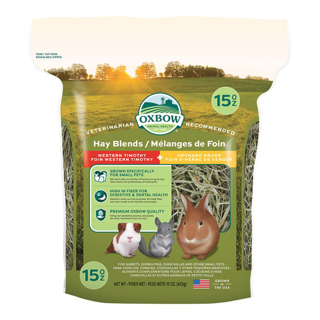 Oxbow Small Animal Blend Timothy & Orchard Hay 15oz for your Pet Small Animal with Pet Store X.