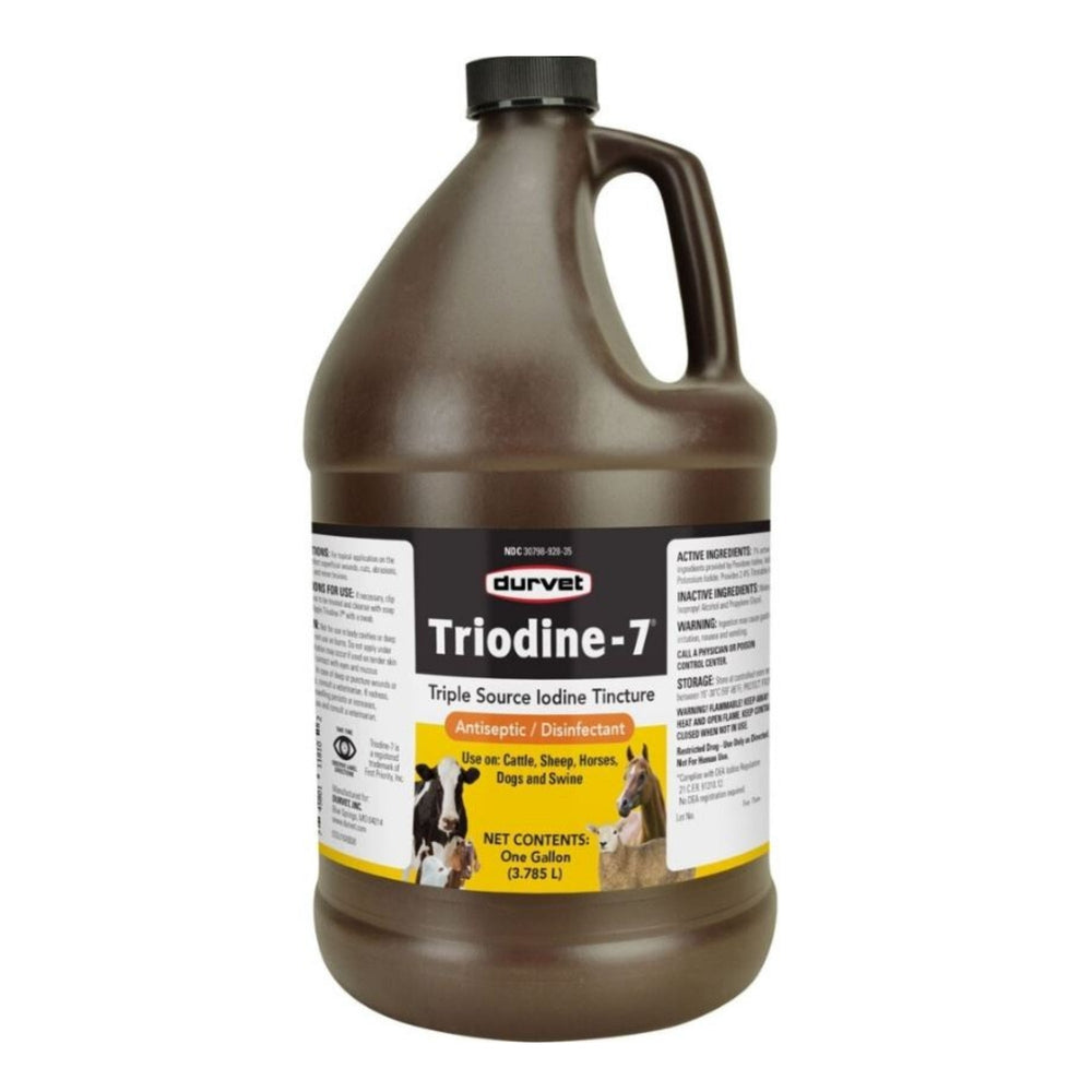 Durvet Triodine-7 Iodine Antiseptic Disinfectant 1Gal.