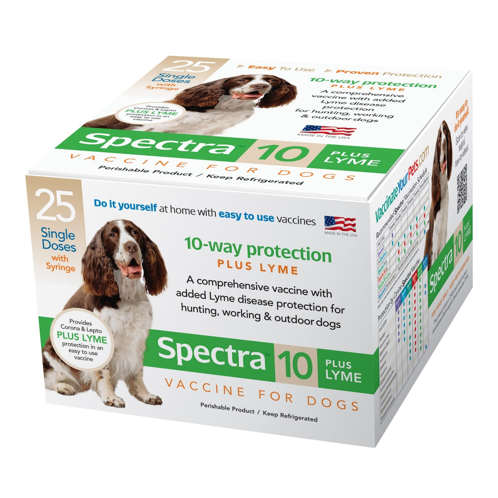 Canine Spectra 10 Plus Lyme Vaccine W/Syringe 1 Dose