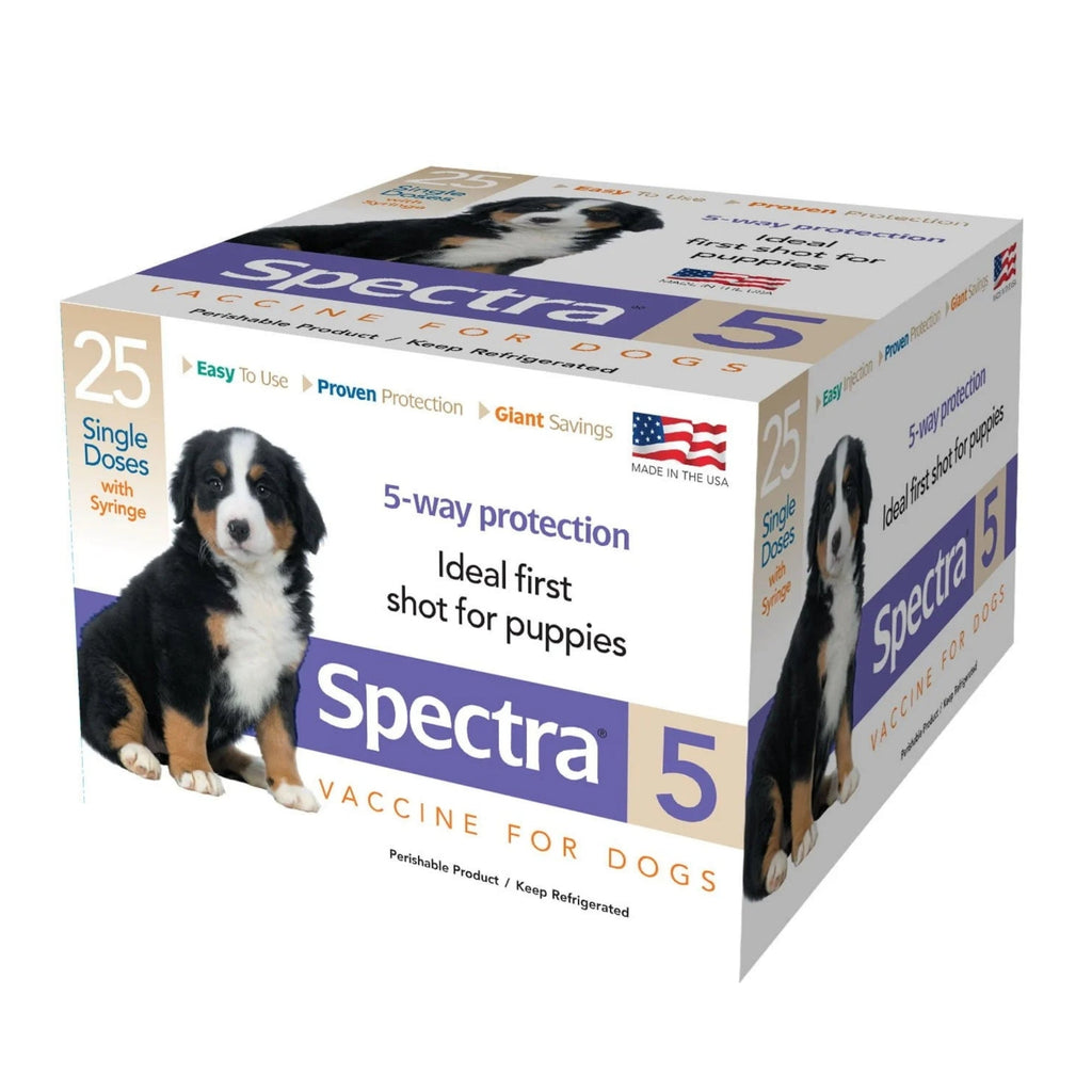 Canine Spectra 5 Dog Vaccine W/O Syringe 1 Dose (Case Of 25)