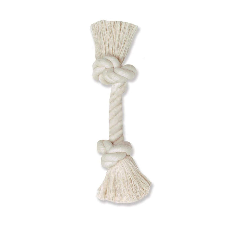 Mammoth Pet Products 100% Cotton Rope Bone Dog Toy White 1ea/9 in, SM for your Pet Dog with Pet Store X.